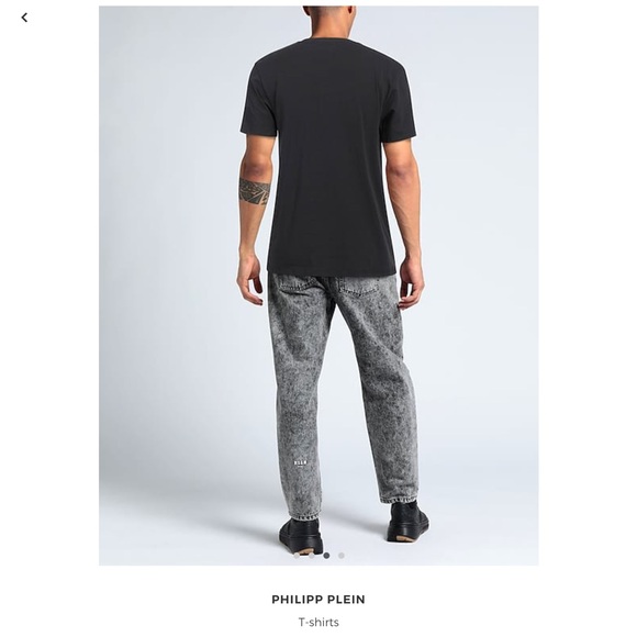 NEW Philipp Plein Black Luxury Cotton Tee - Picture 3 of 6